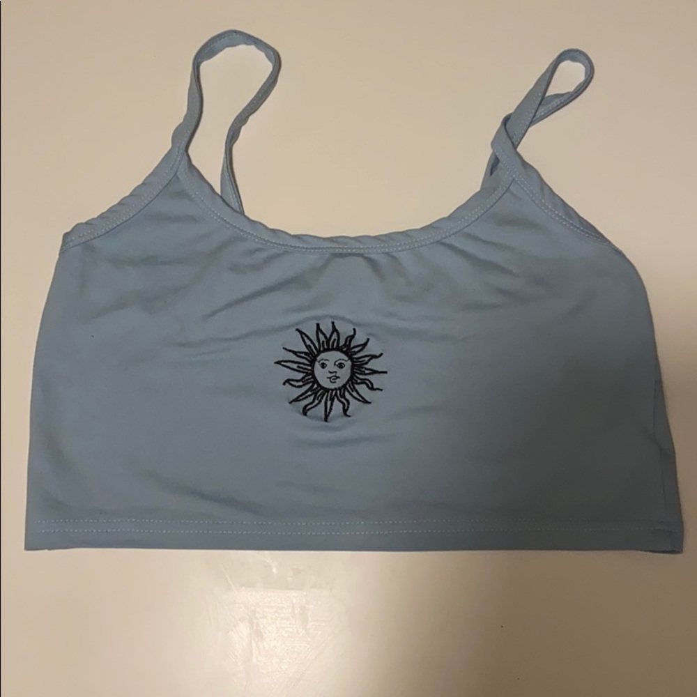 light blue tank top never worn